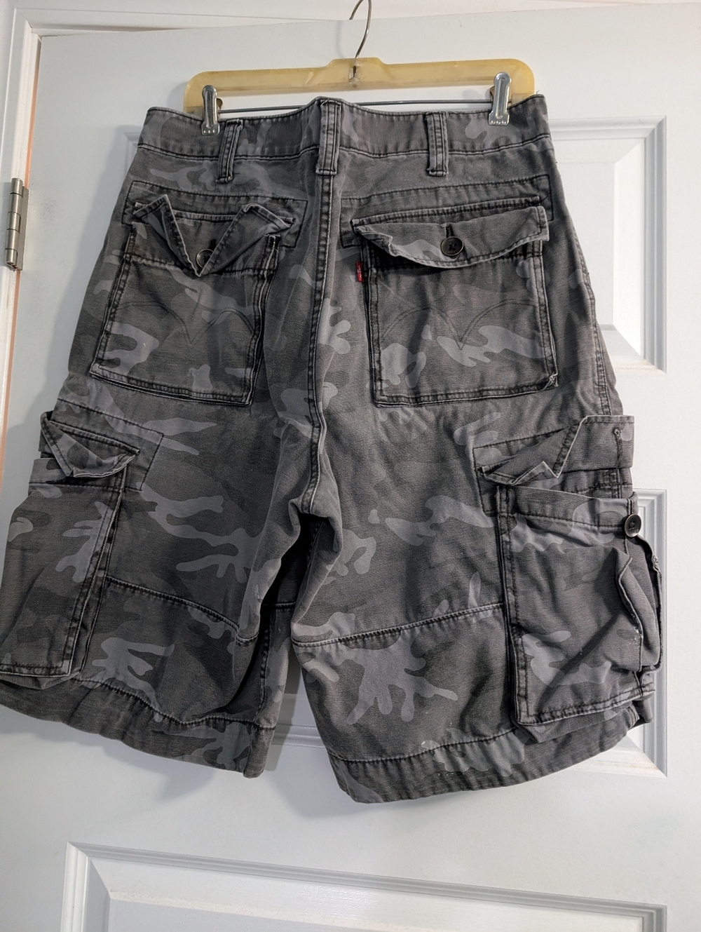 Levi's Gray Camouflage Cargo Shorts